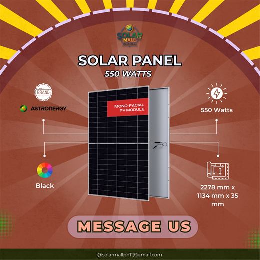 550W Solar Panel
